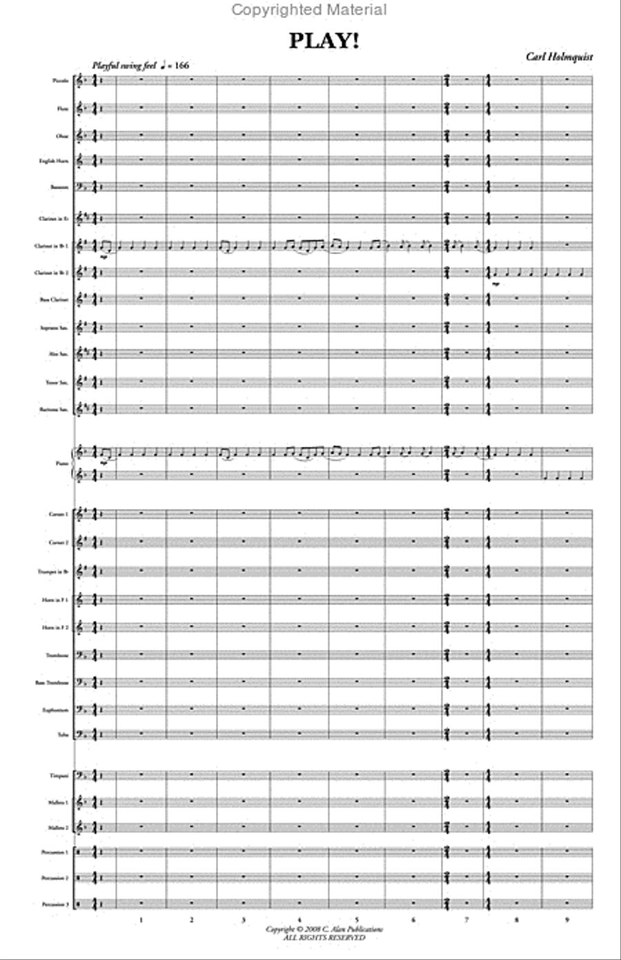 Play! Play! Concert Band scores gallery preview page 2