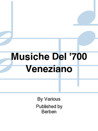 Book cover for Musiche Del '700 Veneziano