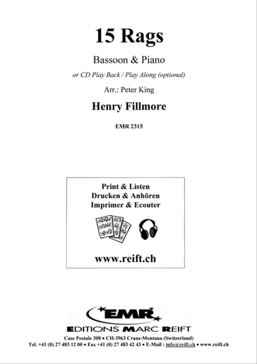 15 Rags Bassoon Solo scores gallery preview page 2