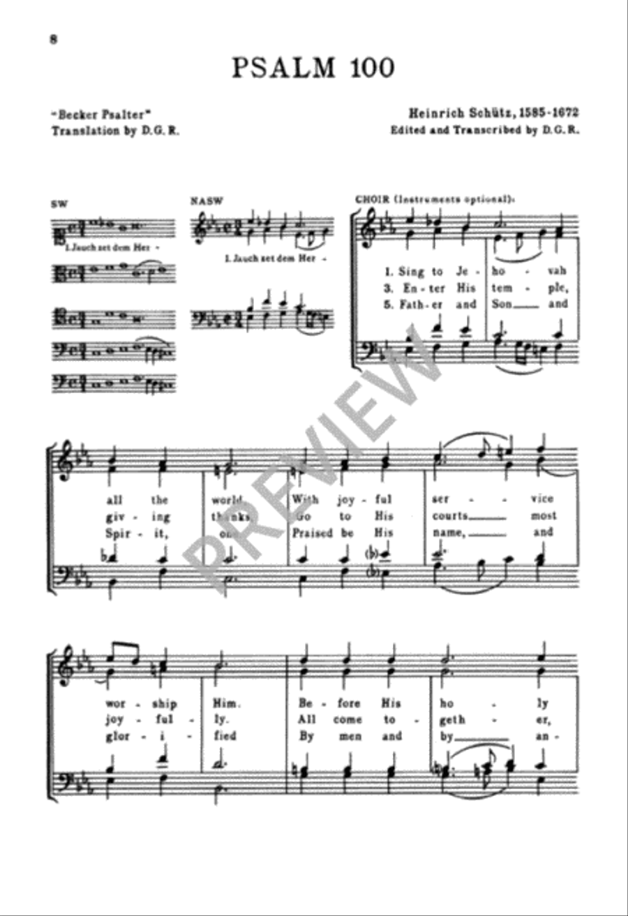 Five Psalms of Praise and the Responsorium from the "Becker Psalter"