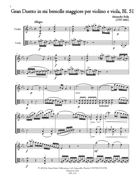 78 Violin-Viola Duets, BI. 33-110 Volume 6 (BI. 51-54)