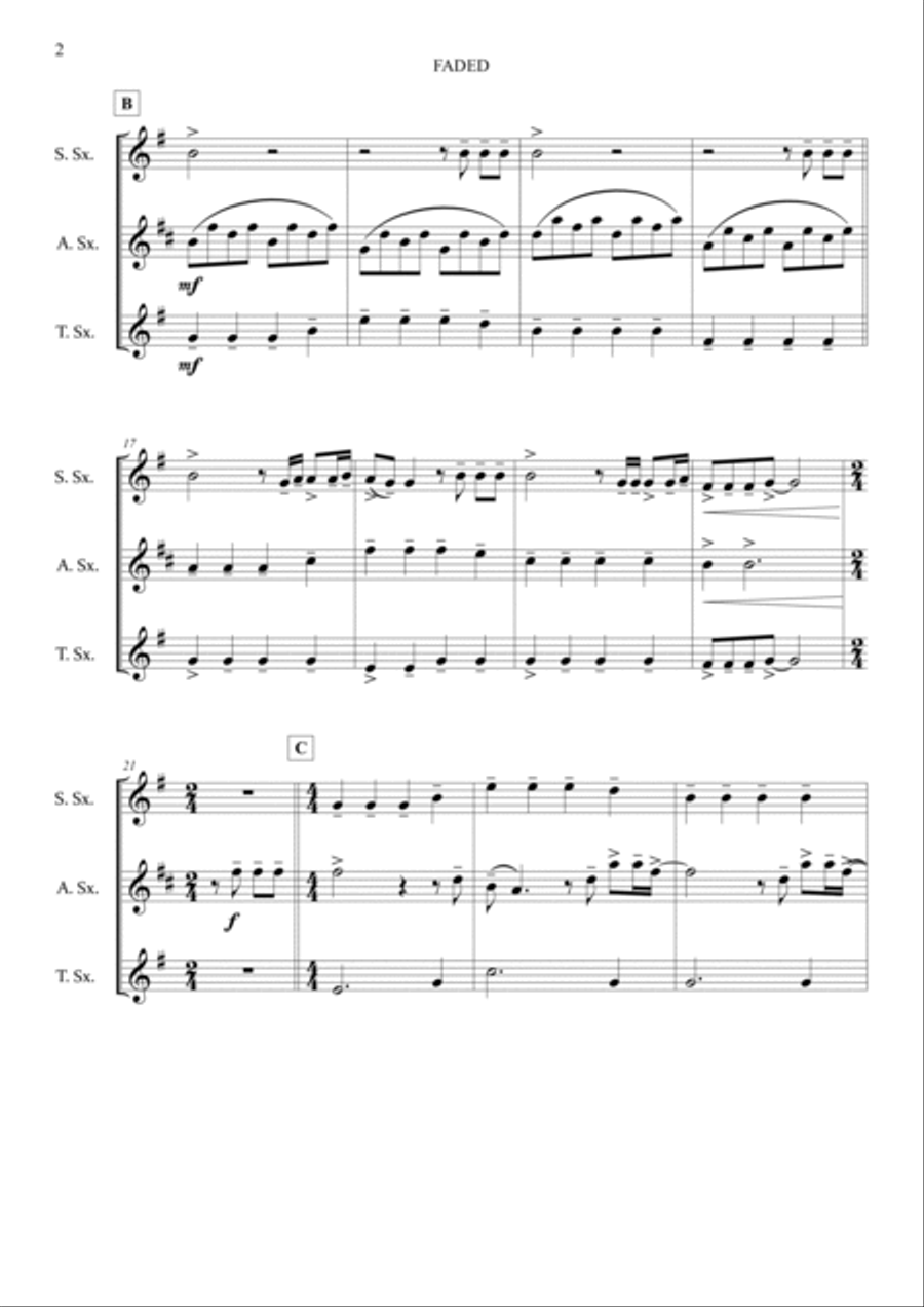 Faded Woodwind Trio scores gallery preview page 4