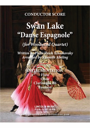 Book cover for Tchaikovsky – Danse Espagnole (Spanish Dance) from Swan Lake (for Woodwind Quartet)