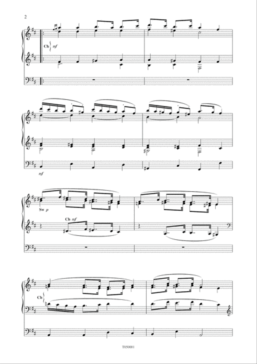 Preludio Festivo, Op. 50 - Wedding Music Organ Solo scores gallery preview page 6