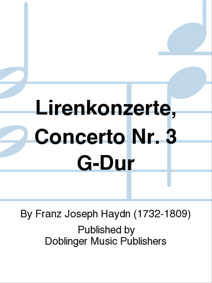 Lirenkonzerte, Concerto Nr. 3 G-Dur