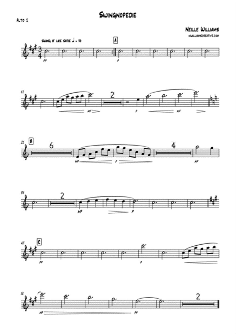 Swingnopedie Jazz Ensemble scores gallery preview page 4