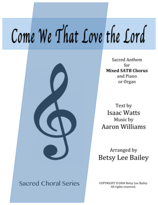 Book cover for Come We That Love the Lord