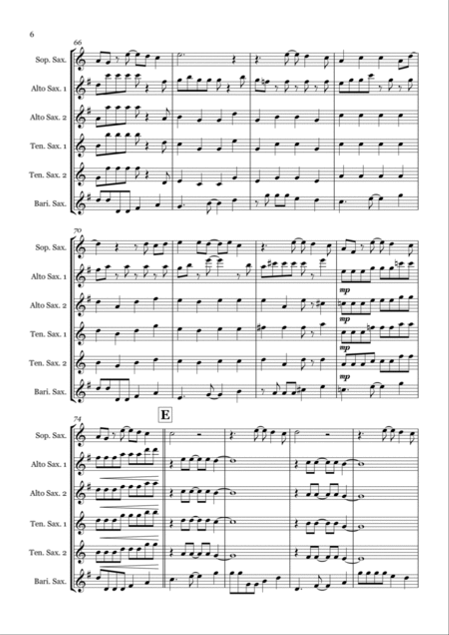Under The Sea Woodwind Ensemble scores gallery preview page 6