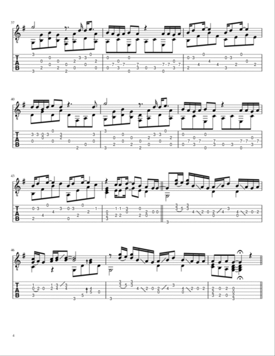 Banzai Acoustic Guitar scores gallery preview page 4