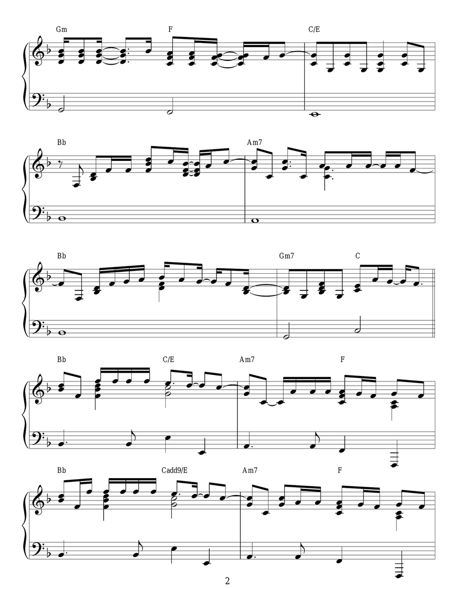 Leave Right Now Piano Solo scores gallery preview page 2