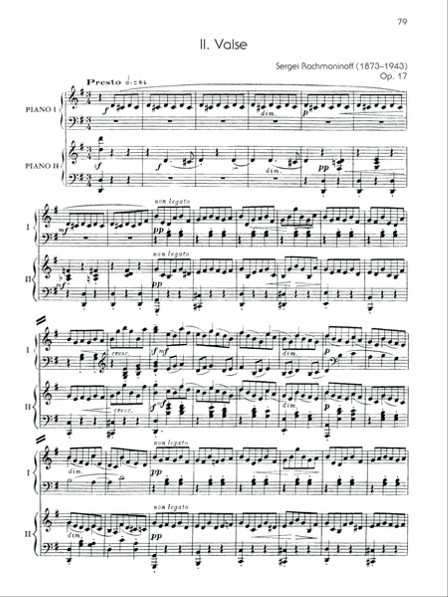 The Piano Works of Rachmaninoff, Volume 9 Small Ensemble scores gallery preview page 8