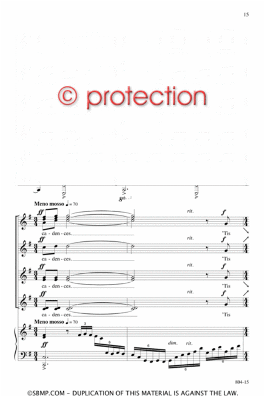 You Are the Music - SSAA Octavo SSAA scores gallery preview page 15