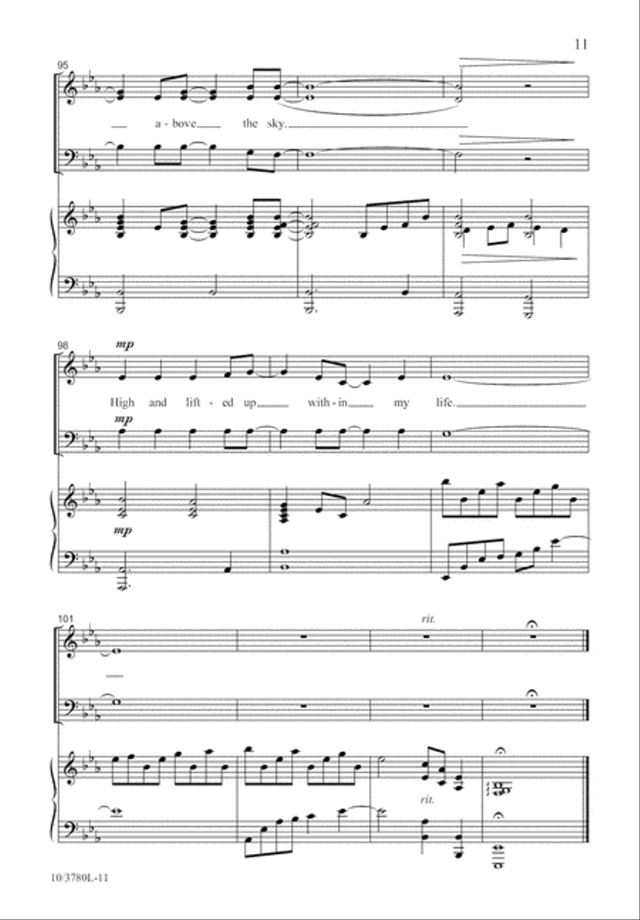 High and Lifted Up 3-Part scores gallery preview page 12