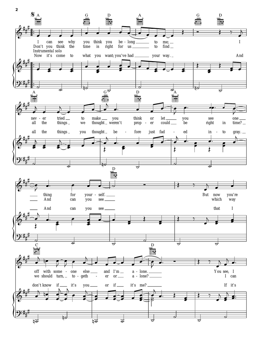 Amie Acoustic Guitar scores gallery preview page 2