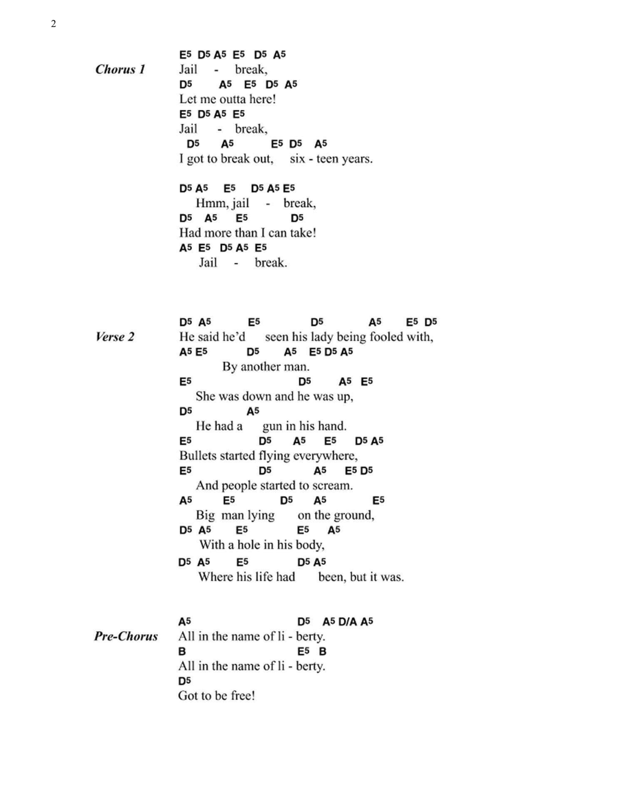 Jailbreak Jailbreak Electric Guitar scores gallery preview page 2