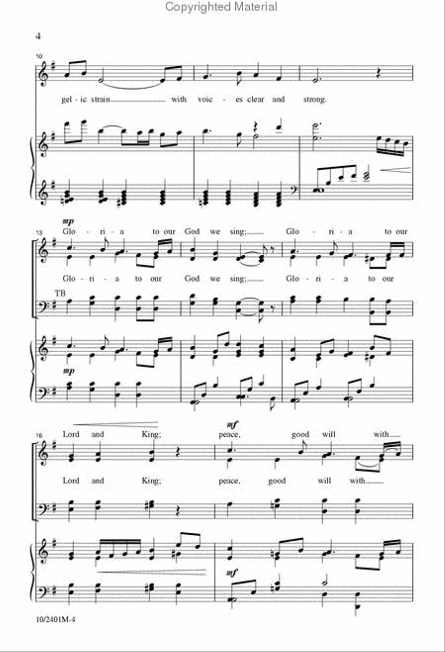 This Holy Christmas Night 4-Part scores gallery preview page 3