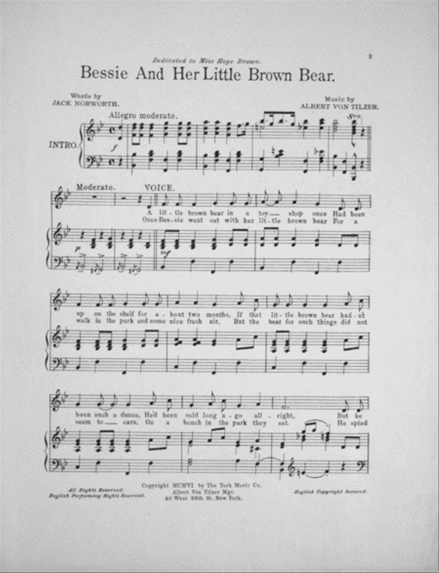 Bessie and her Little Brown Bear Voice scores gallery preview page 2