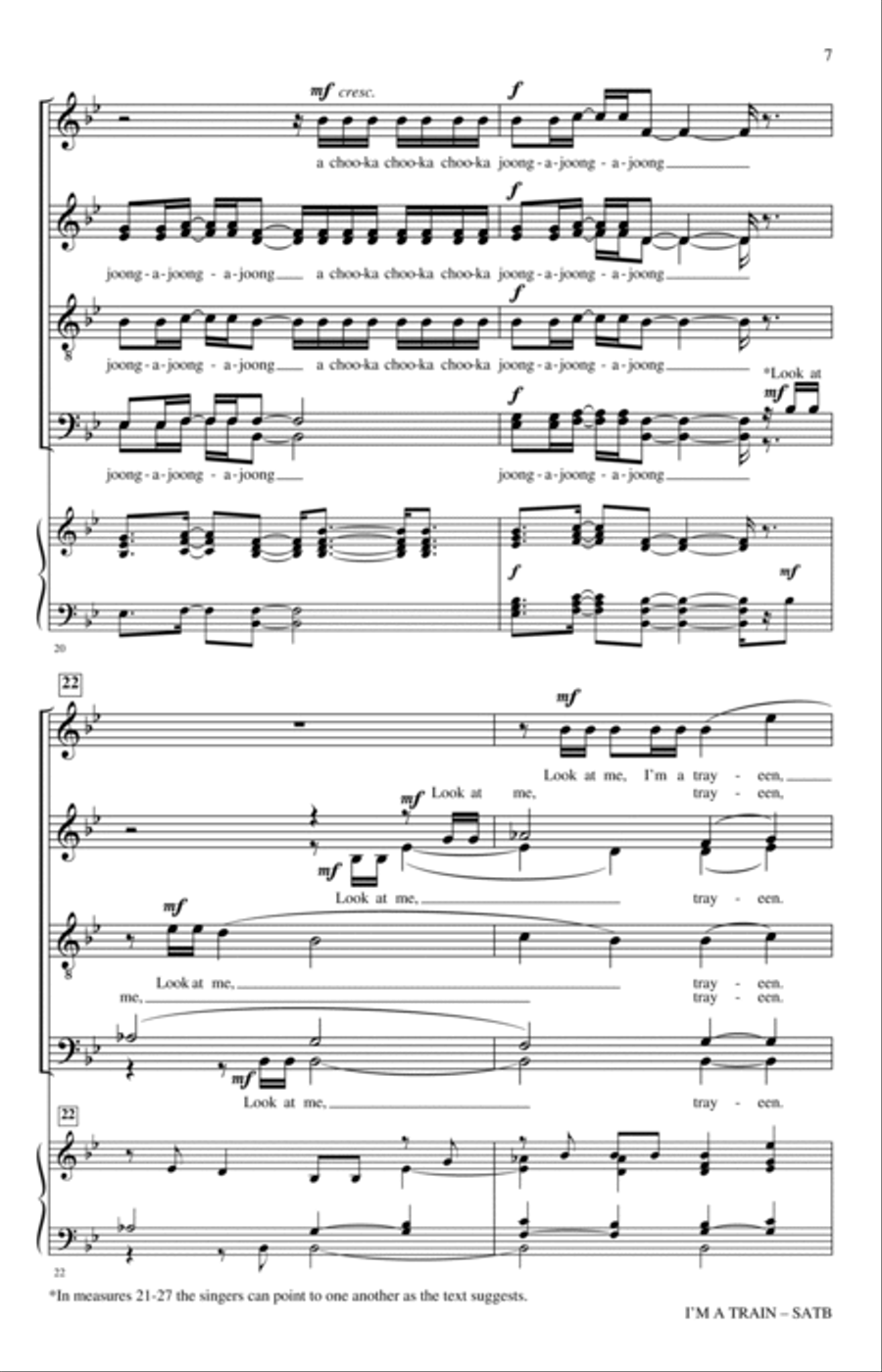 I'm A Train 4-Part scores gallery preview page 6