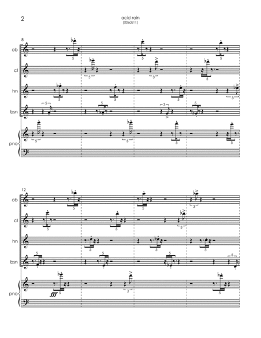 Acid Rain Small Ensemble scores gallery preview page 2