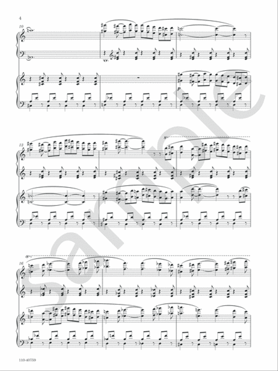 Three Lullabies Chamber Music scores gallery preview page 4