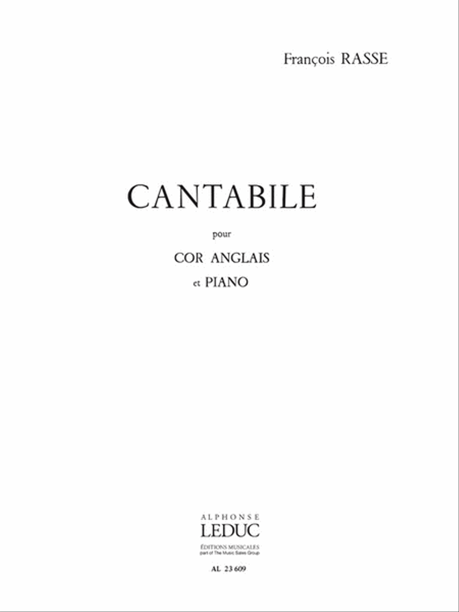 Cantabile (cor Anglais & Piano) English Horn scores gallery preview page 1