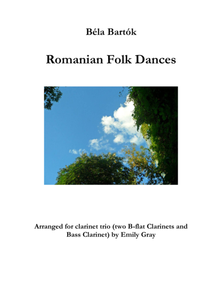 Romanian Folk Dances (Clarinet Trio with Bass Clarinet)