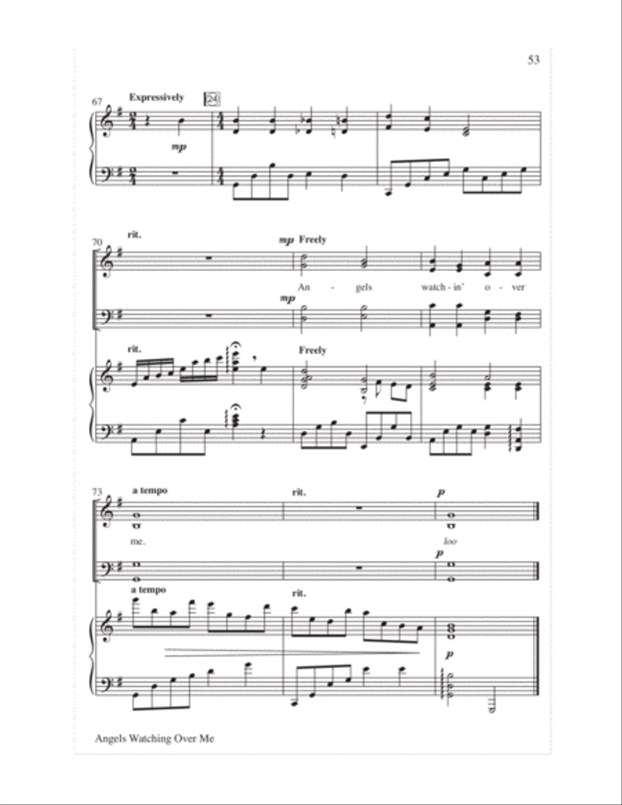 Sing with the Angels!- Score 4-Part scores gallery preview page 56