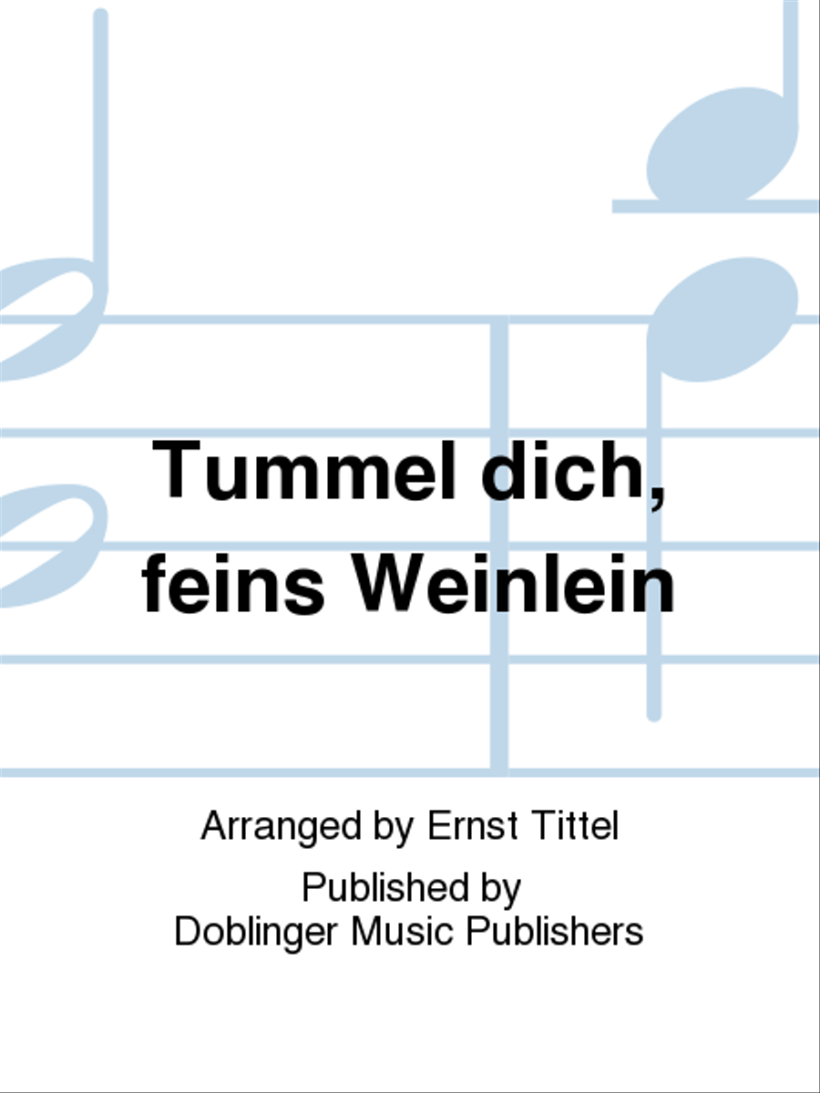 Tummel dich, feins Weinlein TTBB scores gallery preview page 1