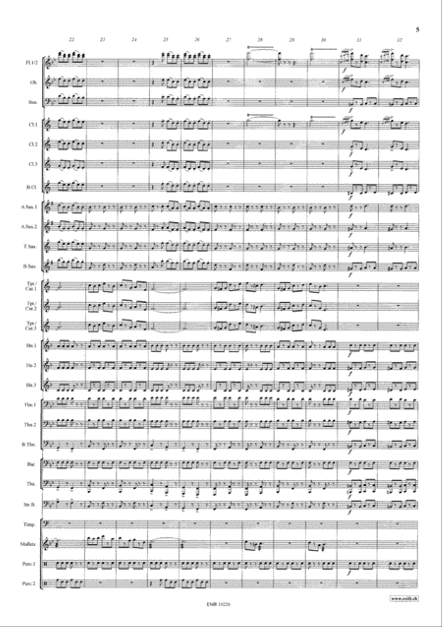 Die Zirkusprinzessin Concert Band scores gallery preview page 6