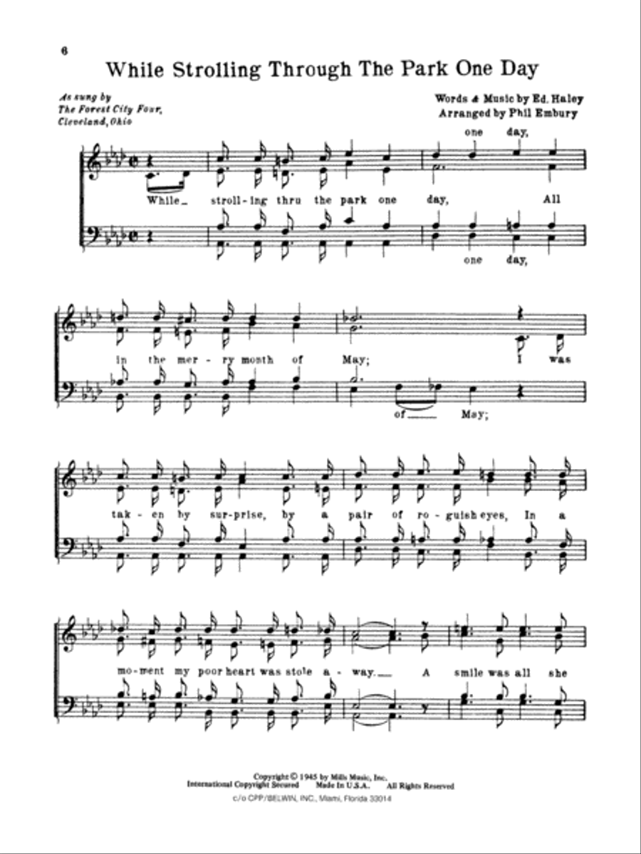 More Barber Shop Harmony A Cappella scores gallery preview page 5