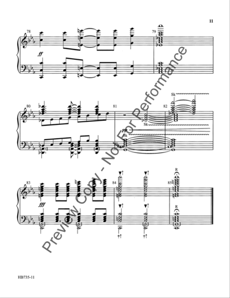 Low in the Grave He Lay (Up from the Grave He Arose) 5-Octaves scores gallery preview page 12