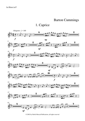 Barton Cummings: Concertino for contrabassoon and concert band, 1st F horn part