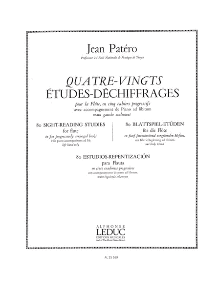 80 Etudes De Dechiffrages Vol.5 (flute & Piano)