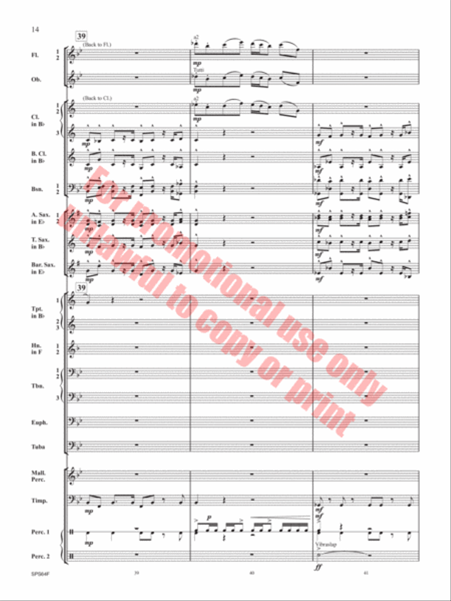 The Rusty Bucket Concert Band scores gallery preview page 15