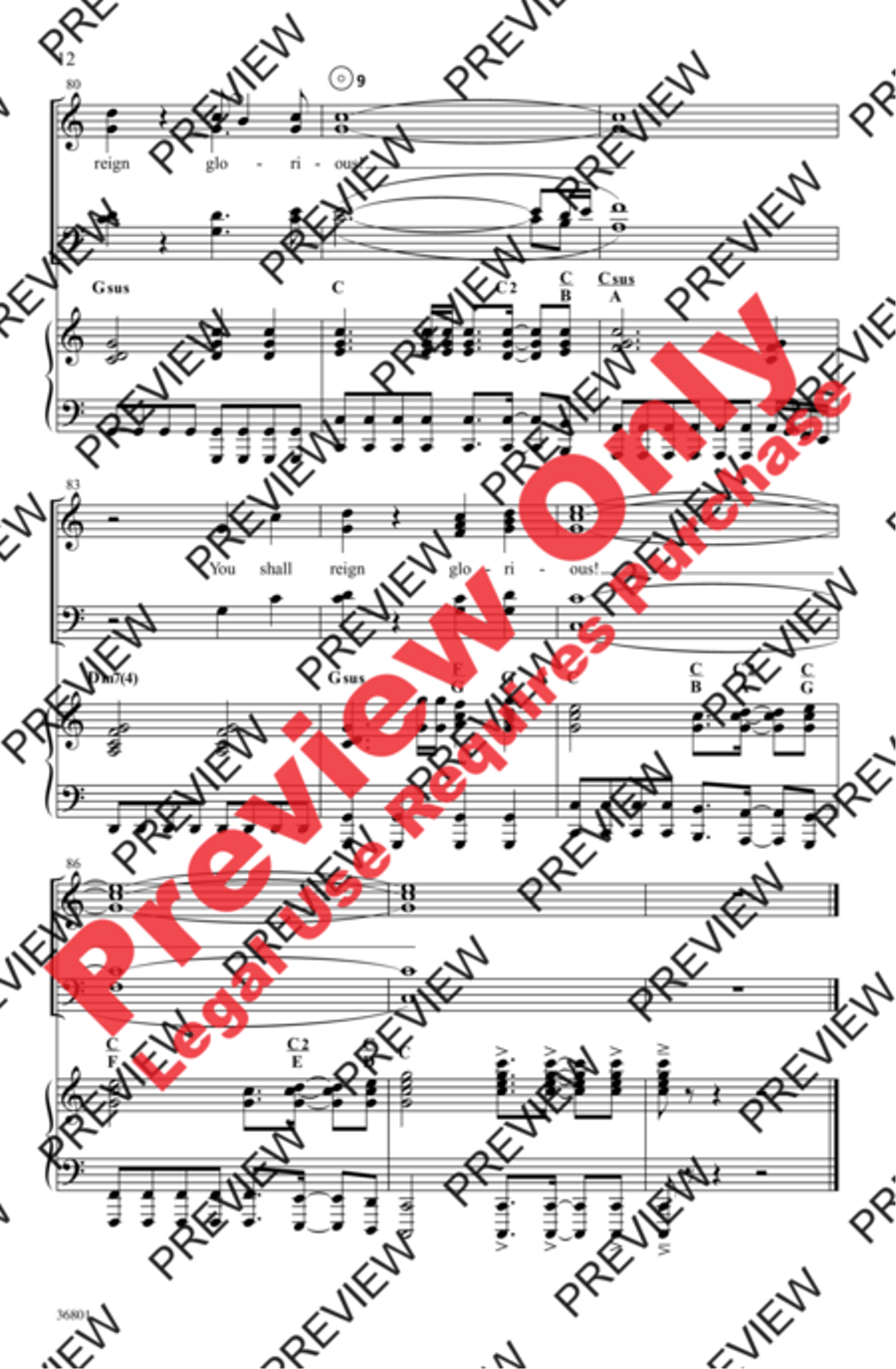 Glorious 4-Part scores gallery preview page 4