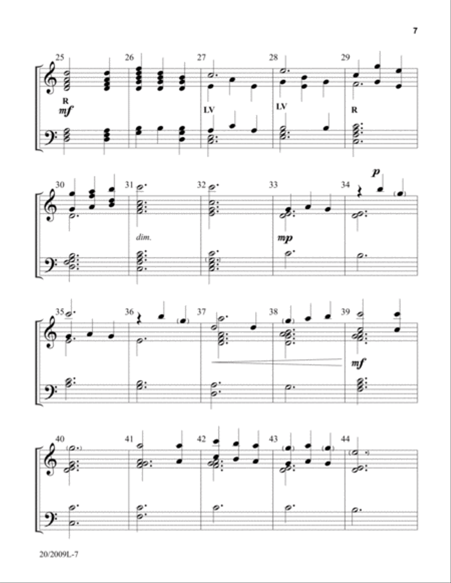 Three Pieces for Christmas 3-Octaves scores gallery preview page 6