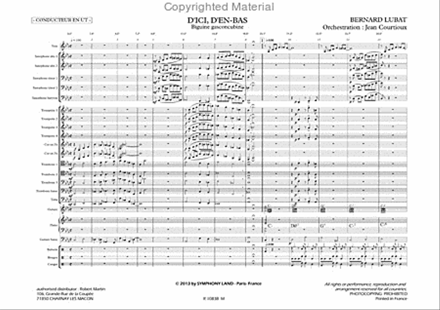 D'ici d'en bas Jazz Ensemble scores gallery preview page 2