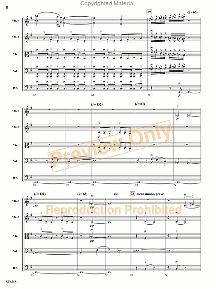 Legend of the Phantom Pirates String Orchestra scores gallery preview page 7