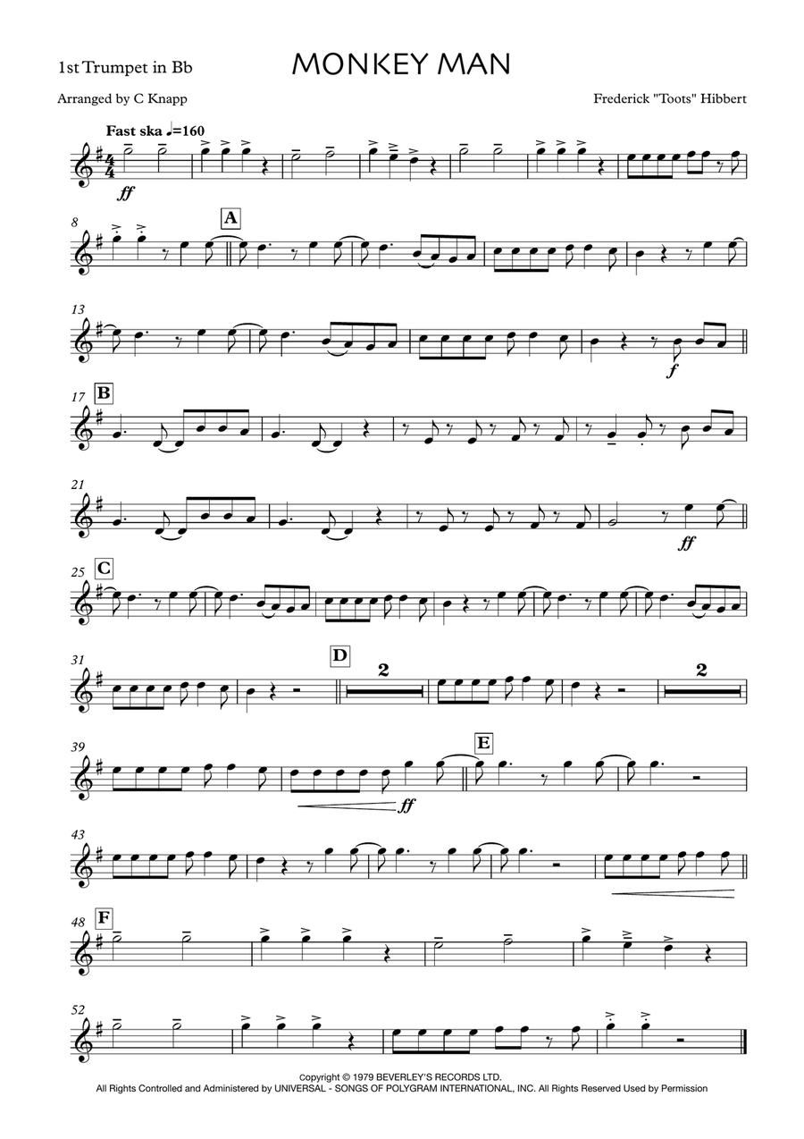 Monkey Man Monkey Man Brass Ensemble scores gallery preview page 5