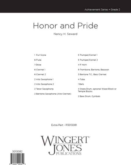 Honor and Pride - Full Score image number null