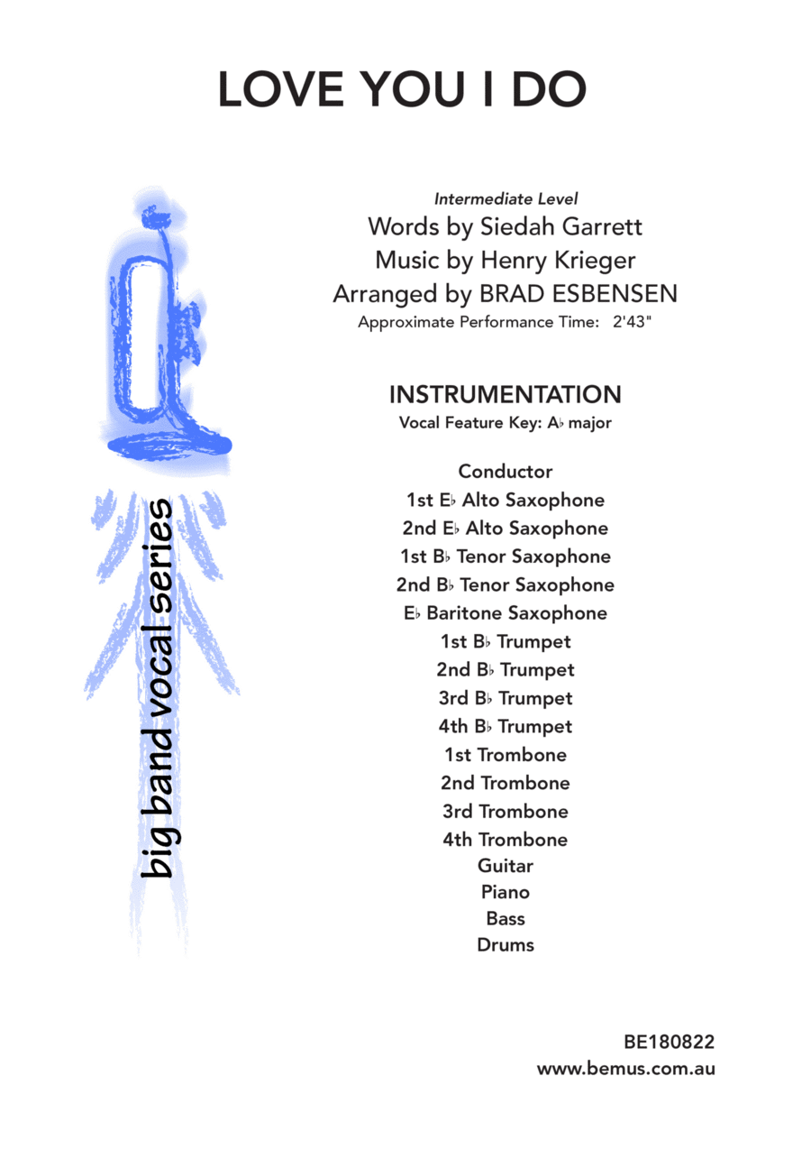 Love You I Do Jazz Ensemble scores gallery preview page 1
