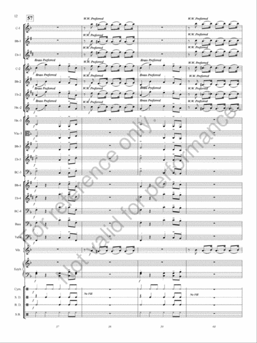 Jingle Jazz Concert Band scores gallery preview page 13