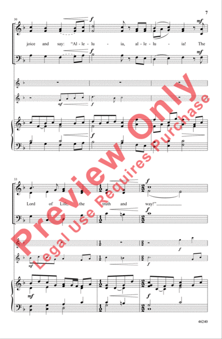 Christians, Celebrate and Sing! 3-Part scores gallery preview page 7