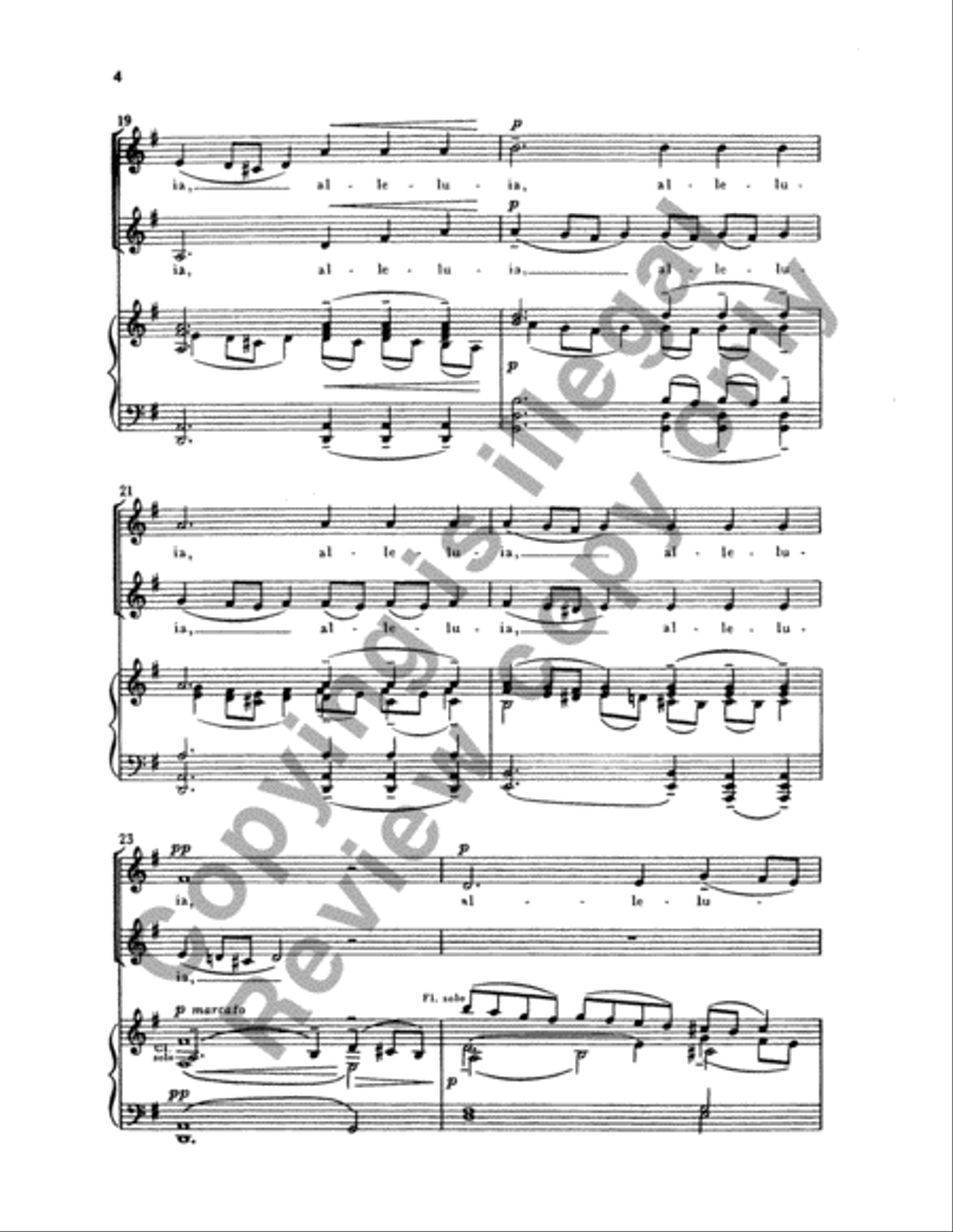 Alleluia, Amen Alleluia, Amen SSAA scores gallery preview page 23