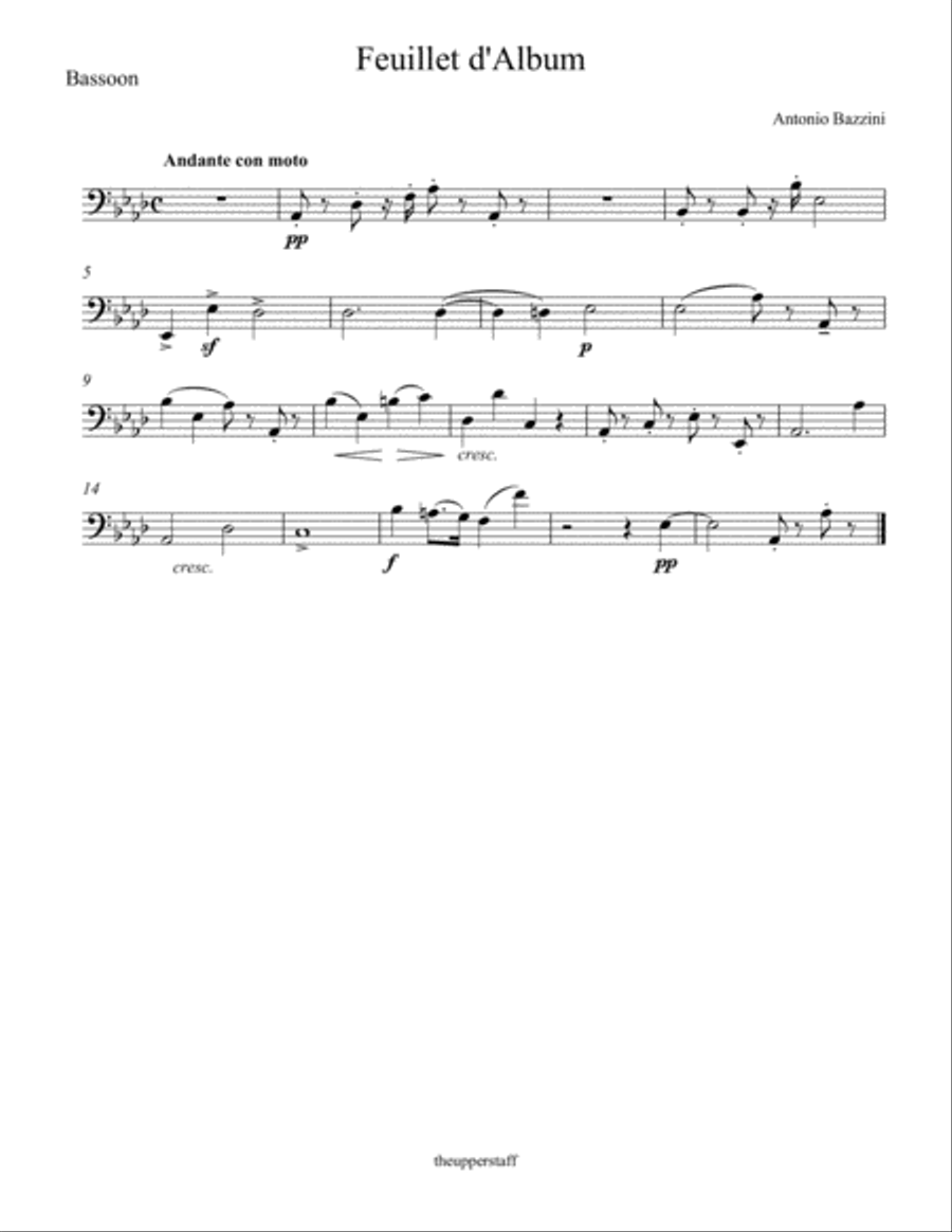 Feuillet d'Album Woodwind Quartet scores gallery preview page 4