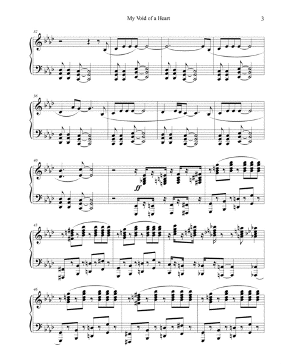 My Void of a Heart My Void of a Heart Piano Solo scores gallery preview page 3