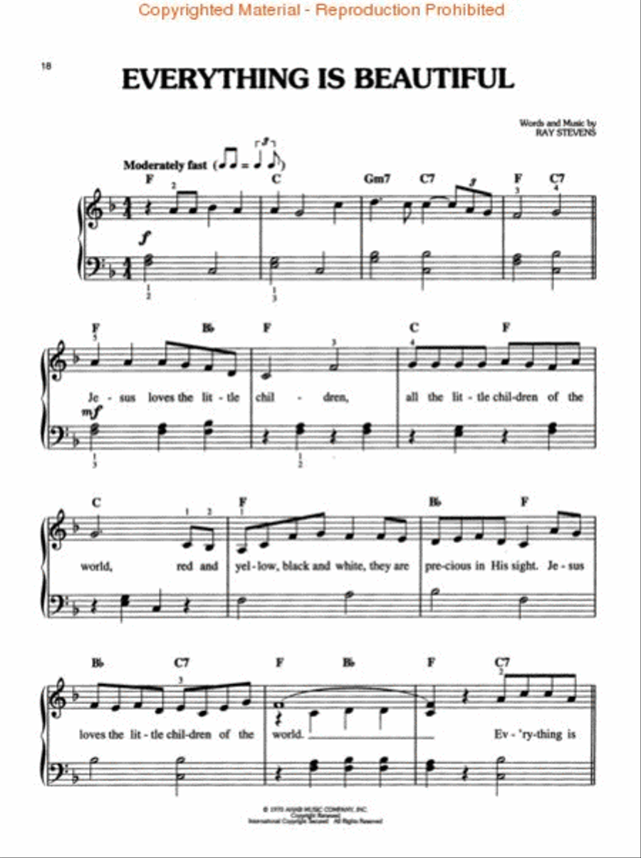 Gospel Songs of Devotion Easy Piano scores gallery preview page 3