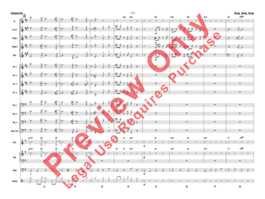 Sing, Sing, Sing Jazz Ensemble scores gallery preview page 38