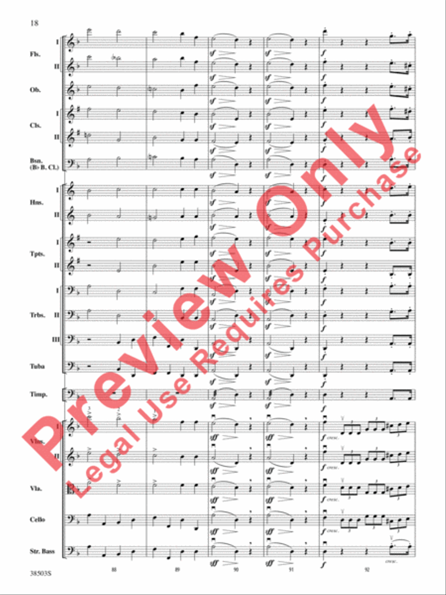 Tragic Overture Full Orchestra scores gallery preview page 19