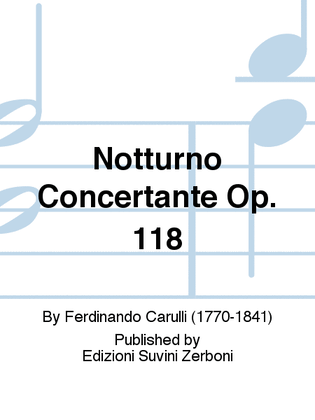 Book cover for Notturno Concertante Op. 118